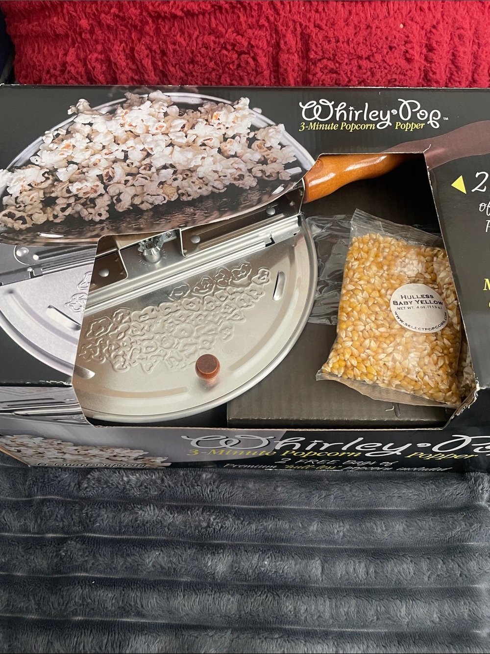 3-Minute Popcorn Popper in Silver and Brown